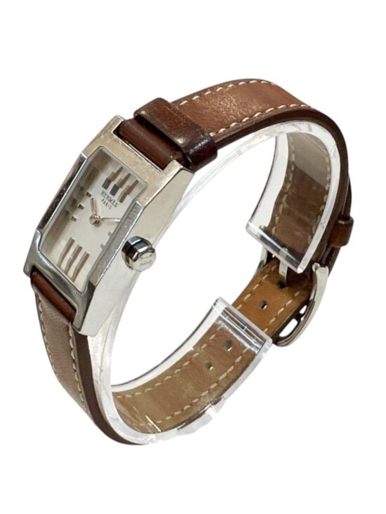 Hermes Tandem Watch SS Leather Quartz main image 4